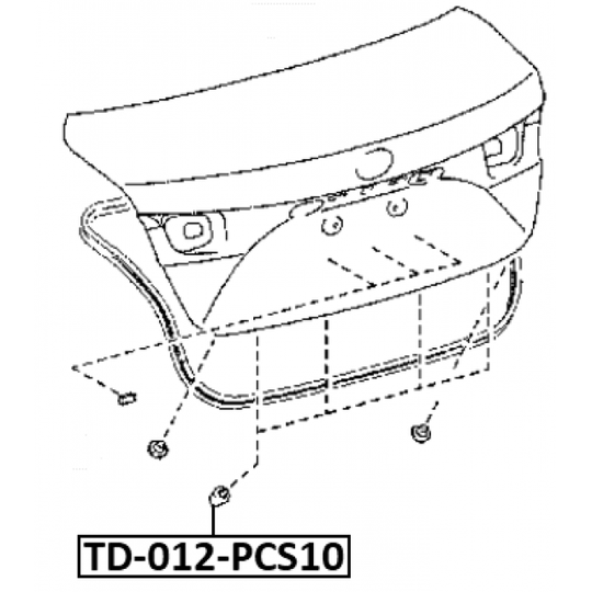 TD-012-PCS10 - Stopper-/ kinnituspuhver 