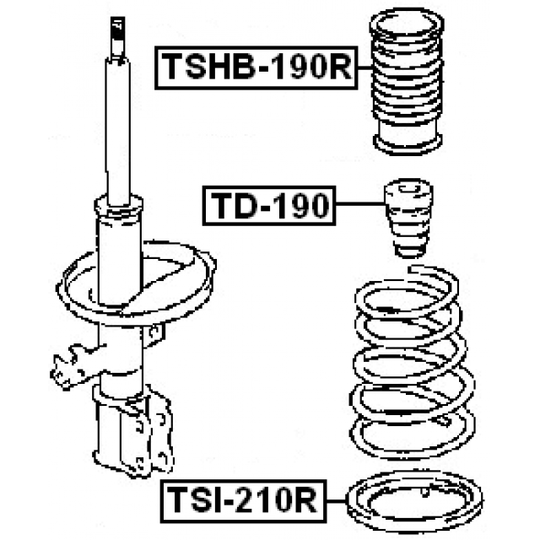 TD-190 - Rubber Buffer, suspension 