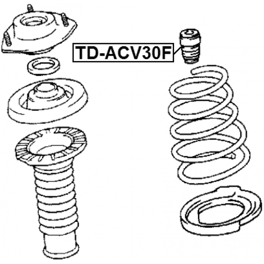 TD-ACV30F - Rubber Buffer, suspension 