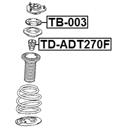 TD-ADT270F - Rubber Buffer, suspension 