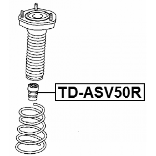 TD-ASV50R - Rubber Buffer, suspension 