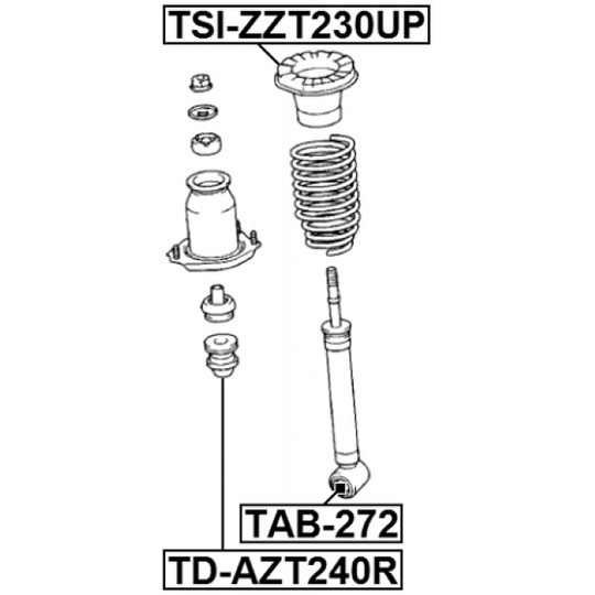 TD-AZT240R - Rubber Buffer, suspension 