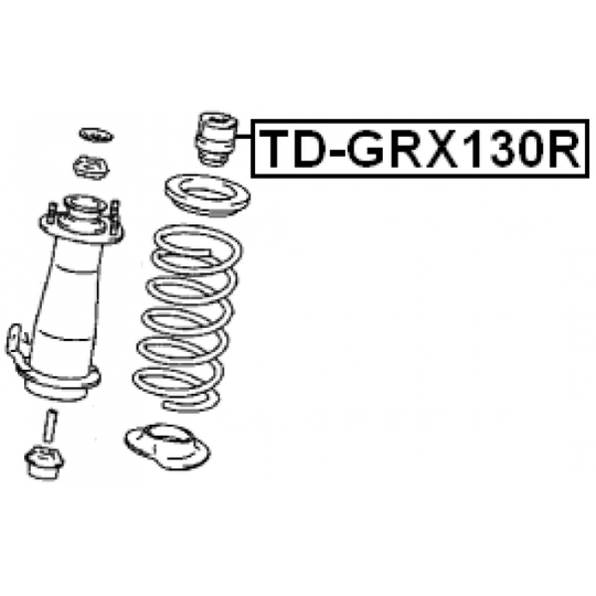 TD-GRX130R - Vaimennuskumi, jousitus 