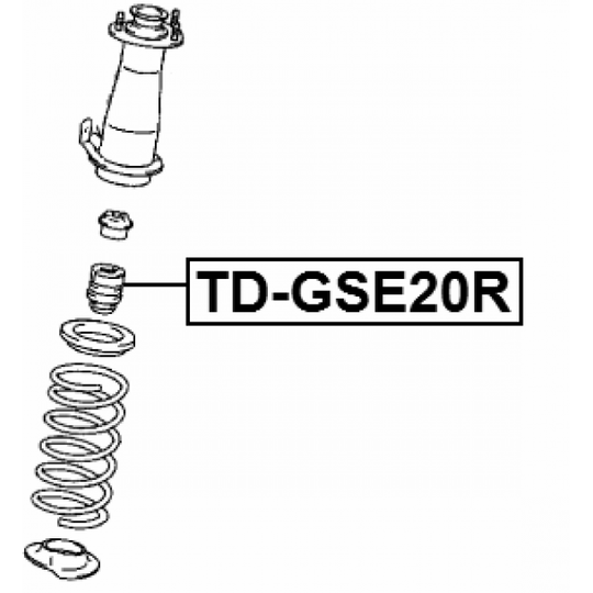 TD-GSE20R - Rubber Buffer, suspension 