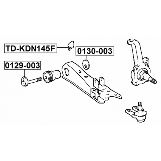 TD-KDN145F - Rubber Buffer, suspension 