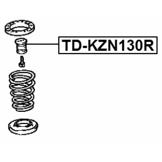 TD-KZN130R - Gummibuffert, fjädring 