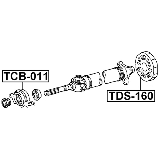 TDS-160 - Vibrationsdämpare, kardanaxel 