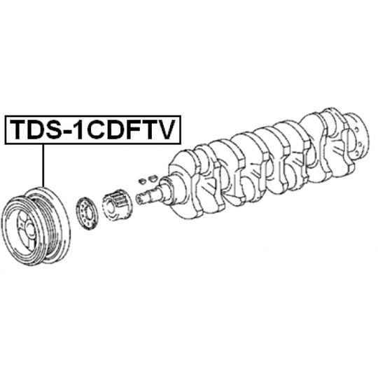 TDS-1CDFTV - Belt Pulley, crankshaft 