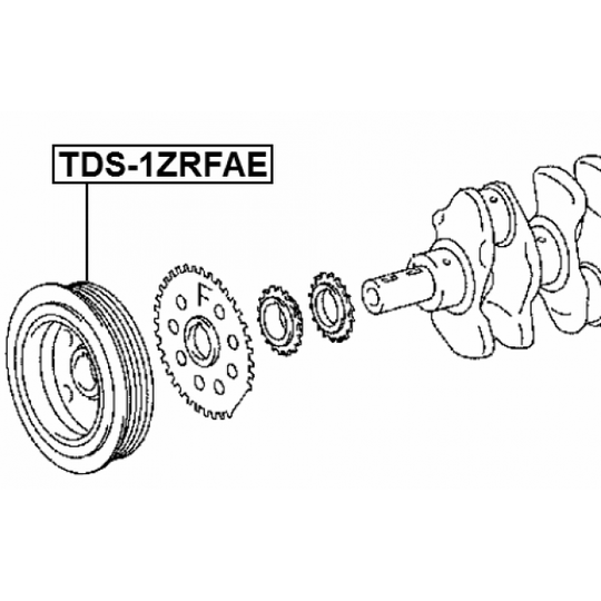 TDS-1ZRFAE - Rihmaratas, väntvõll 