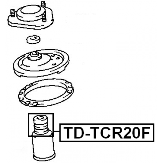 TD-TCR20F - Gummibuffert, fjädring 