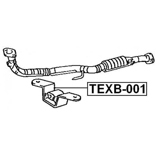 TEXB-001 - Asennussarja, pakoputkisto 