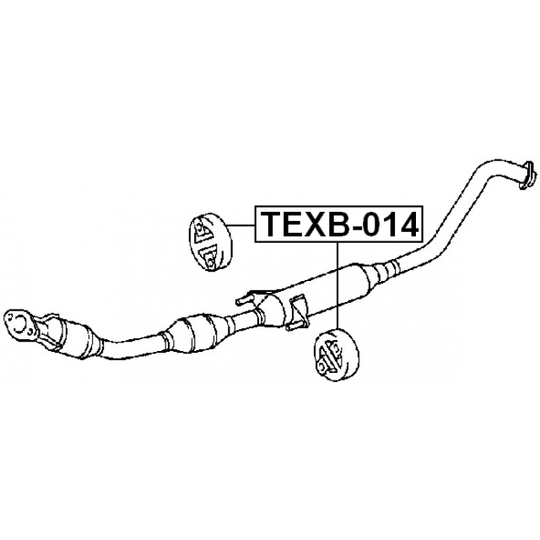 TEXB-014 - Asennussarja, pakoputkisto 