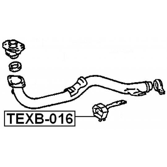 TEXB-016 - Mounting Kit, exhaust system 