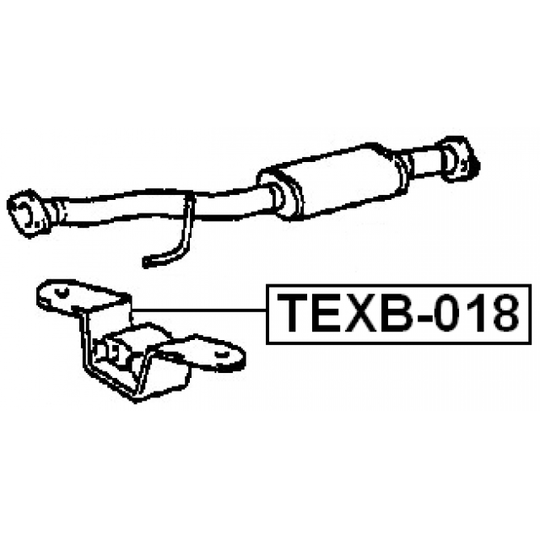 TEXB-018 - Mounting Kit, exhaust system 