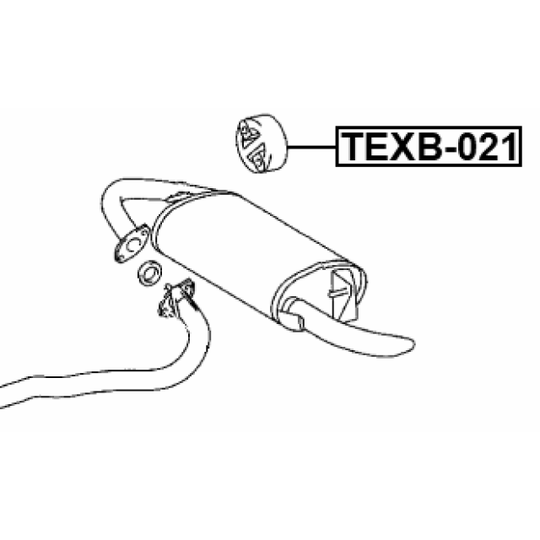 TEXB-021 - Gummibuffert, ljuddämopare 