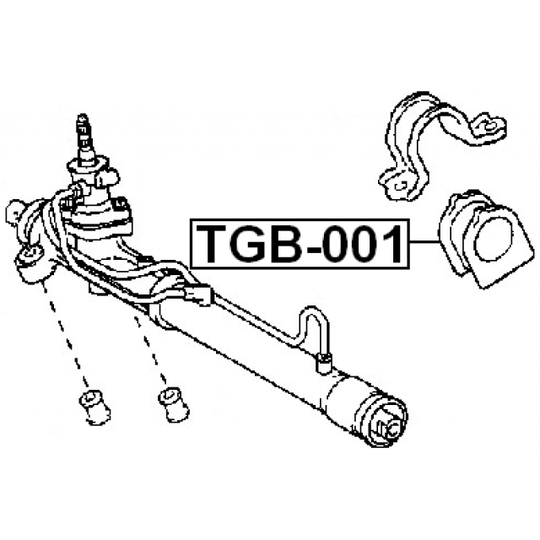 TGB-001 - Mounting, steering gear 