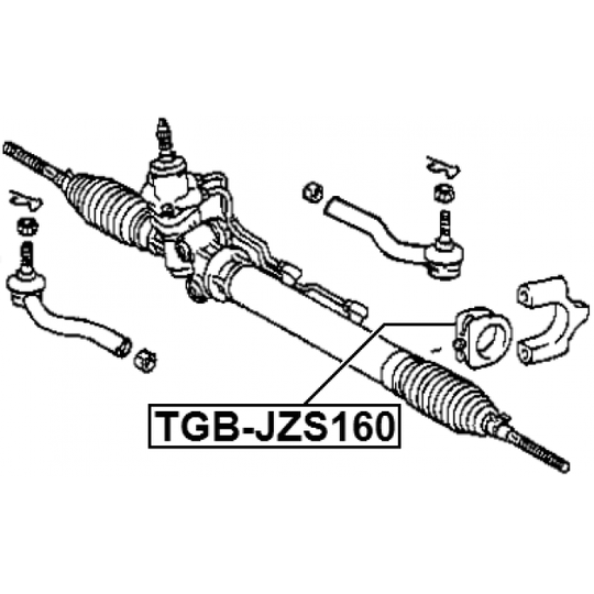 TGB-JZS160 - Bussning, styrväxel 