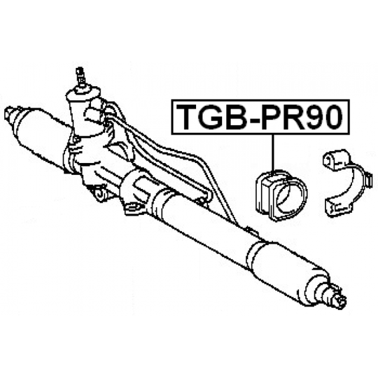 TGB-PR90 - Mounting, steering gear 