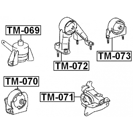 TM-073 - Moottorin tuki 