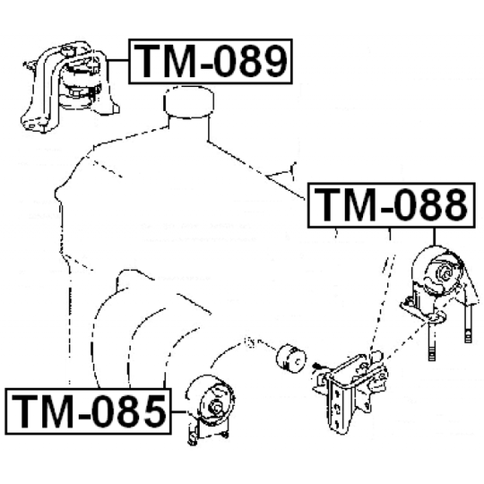 TM-089 - Paigutus, Mootor 
