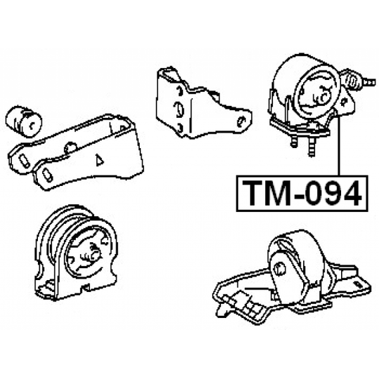 TM-094 - Paigutus, Mootor 