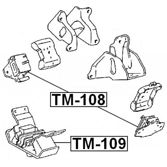 TM-108 - Paigutus, Mootor 