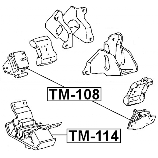 TM-114 - Paigutus, Mootor 