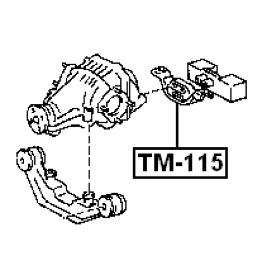 TM-115 - Mounting, differential 