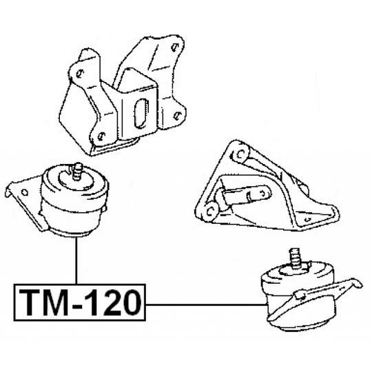 TM-120 - Moottorin tuki 