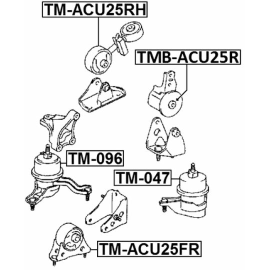 TM-ACU25FR - Engine Mounting 