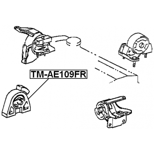 TM-AE109FR - Motormontering 