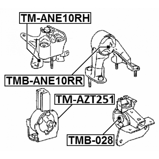 TM-AZT251 - Paigutus, Mootor 