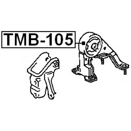 TMB-105 - Moottorin tuki 