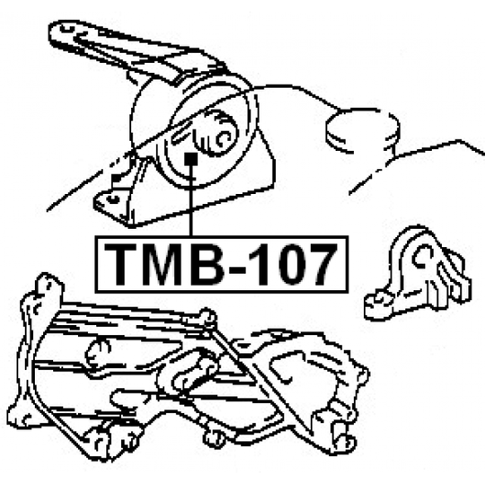 TMB-107 - Moottorin tuki 