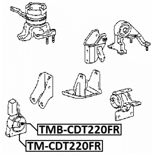 TMB-CDT220FR - Engine Mounting 