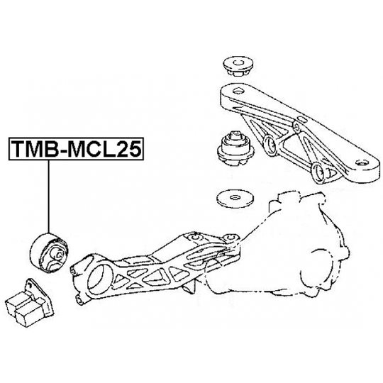 TMB-MCL25 - Mounting, differential 