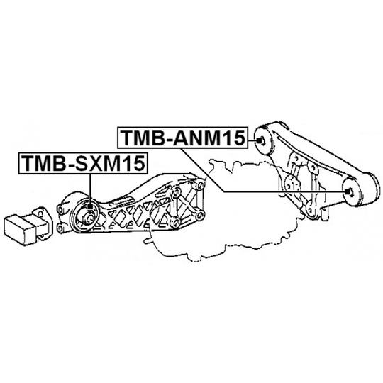 TMB-SXM15 - Kinnitus, diferentsiaal 