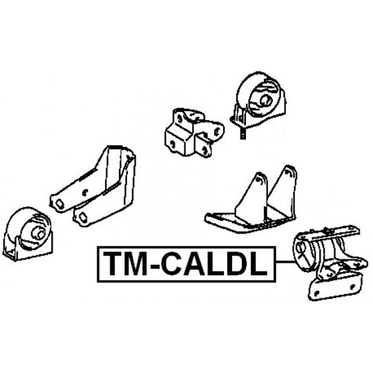 TM-CALDL - Paigutus, Mootor 