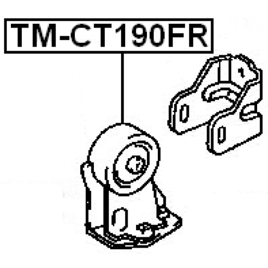 TM-CT190FR - Moottorin tuki 