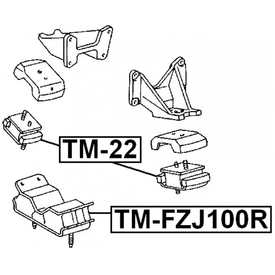 TM-FZJ100R - Paigutus, Mootor 