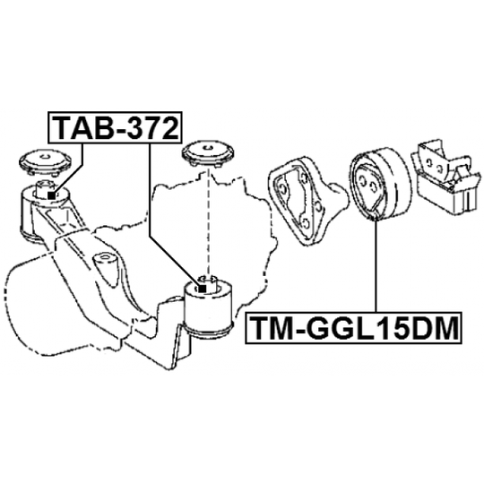 TM-GGL15DM - Mounting, differential 