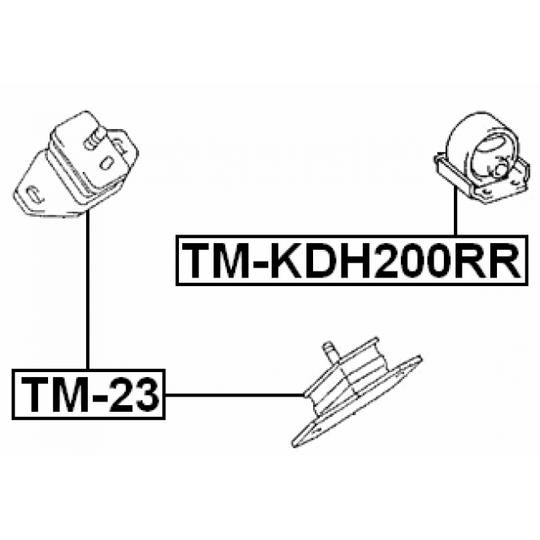 TM-KDH200RR - Engine Mounting 