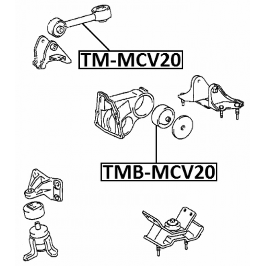 TM-MCV20 - Engine Mounting 