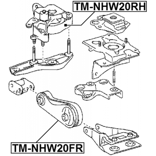 TM-NHW20FR - Engine Mounting 