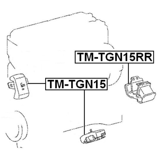 TM-TGN15RR - Paigutus, Mootor 