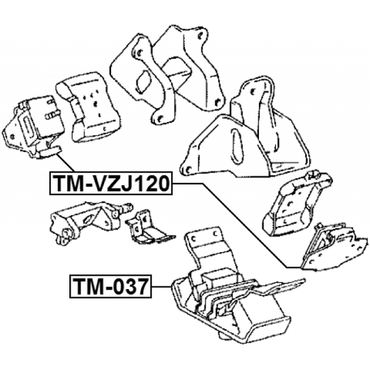 TM-VZJ120 - Paigutus, Mootor 