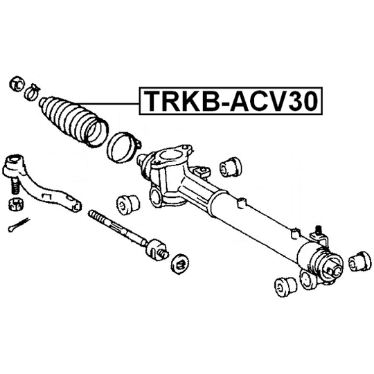 TRKB-ACV30 - Bellow, steering 