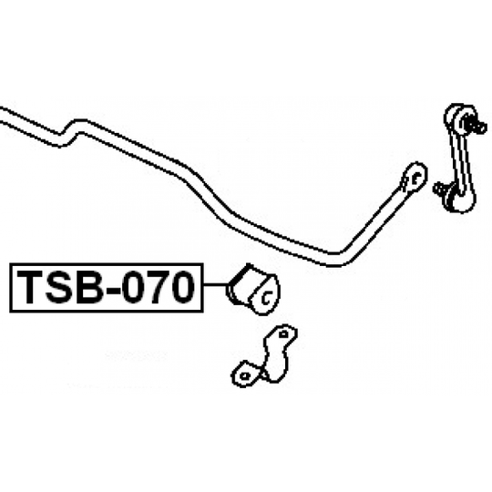 TSB-070 - Bussning, krängningshämmare 