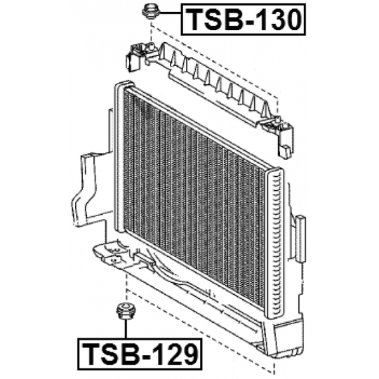 TSB-130 - Mounting, radiator 