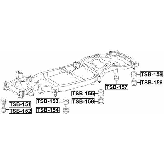 TSB-152 - Mounting, axle beam 